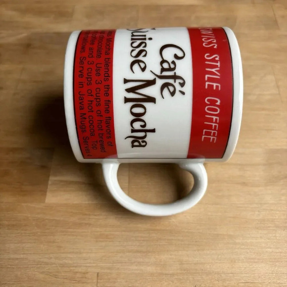 Vintage 1970s International Cafe Vienna Coffee Suisse Mocha Coffee Recipe Mug - Picture 4 of 8
